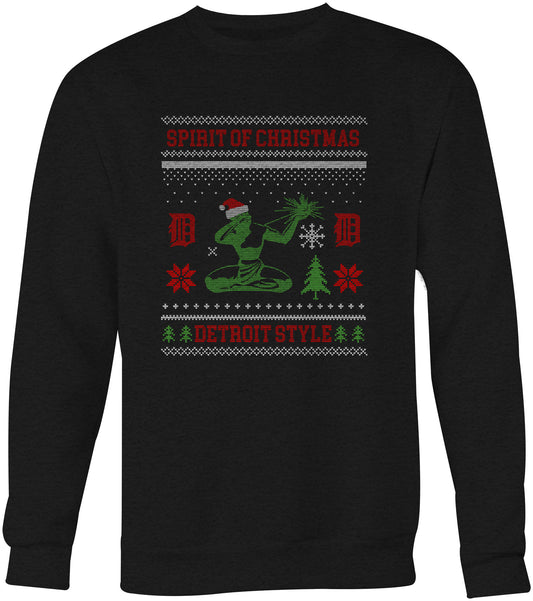 Detroit Style 2018 Ugly Christmas Crewneck Sweatshirt