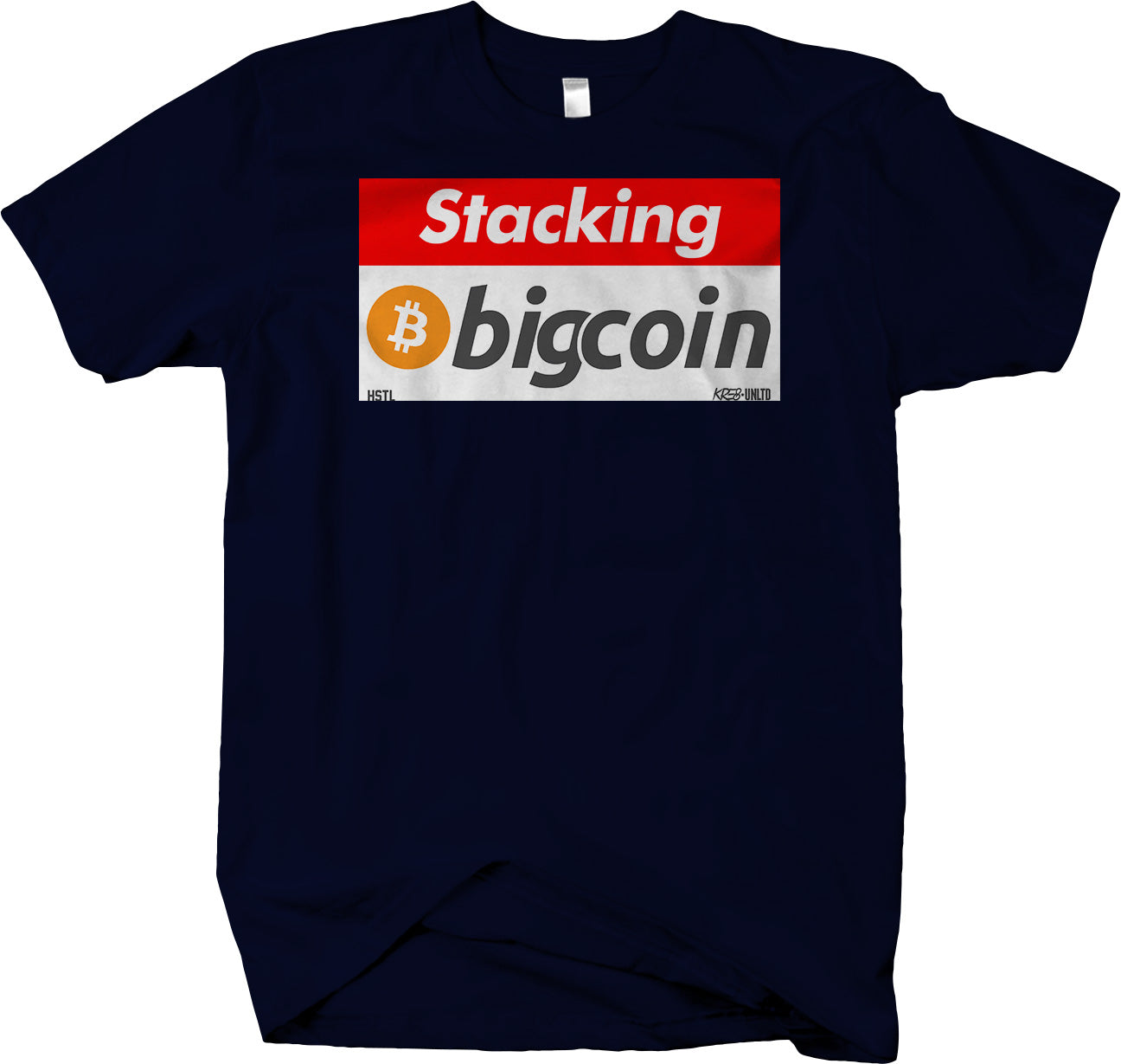 Stacking Big Coin Short Sleeve T-shirt - Hustlin - HSTL Collection Grind or Die - Larger Sizes