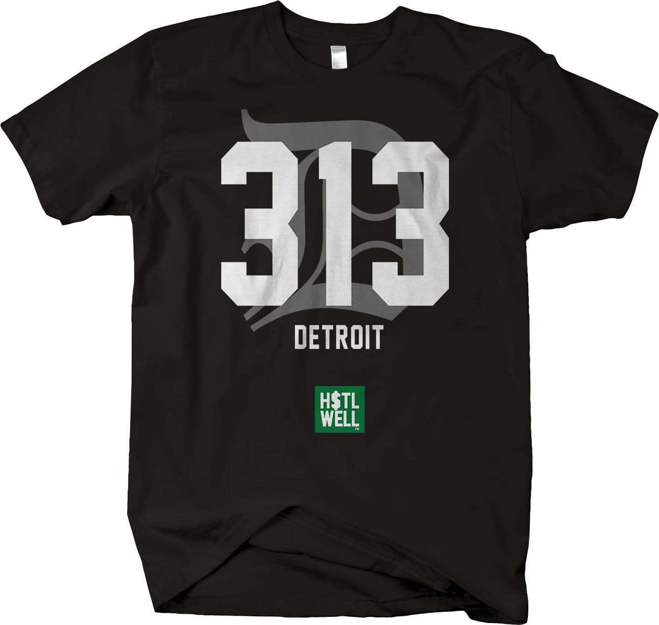 313 Area Code Short Sleeve T-shirt - Detroit Native - Proud Collection 313