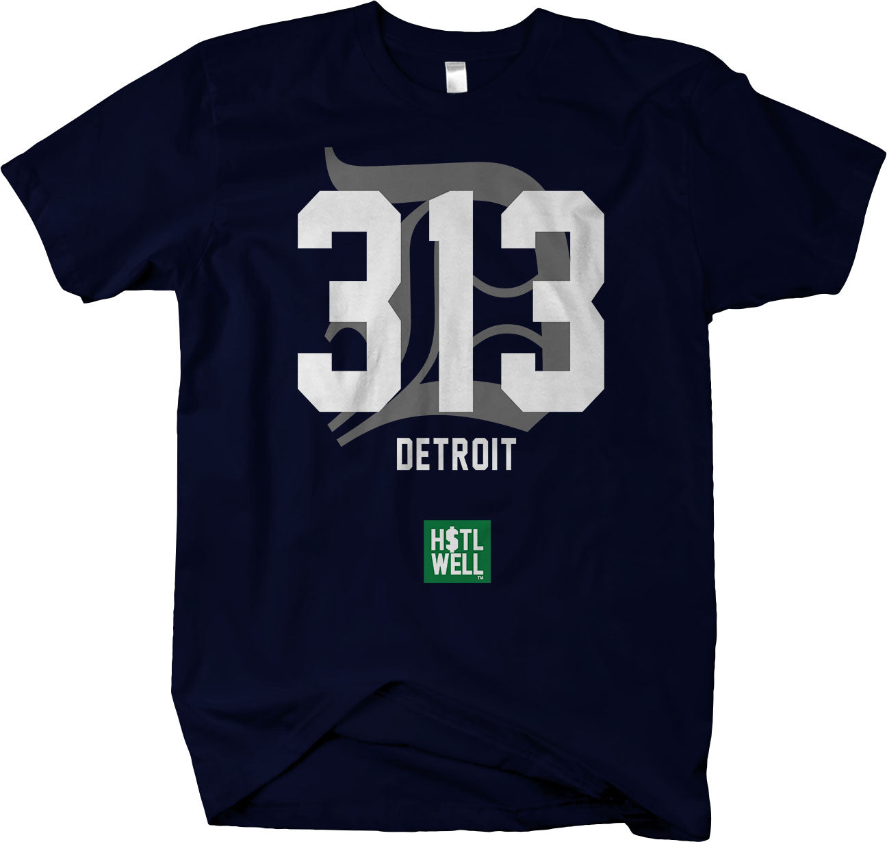 313 Area Code Short Sleeve T-shirt - Detroit Native - Proud Collection 313
