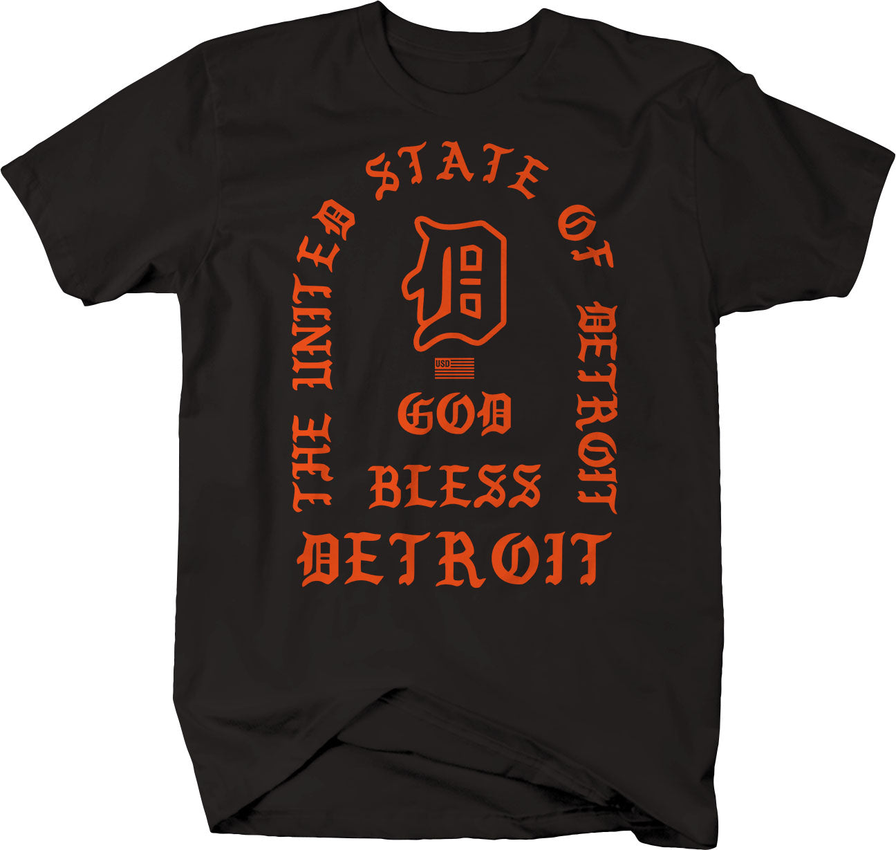 The UNITED STATE of DETROIT GOD Bless Detroit #1 - Detroit unity 313 - LARGER SIZES
