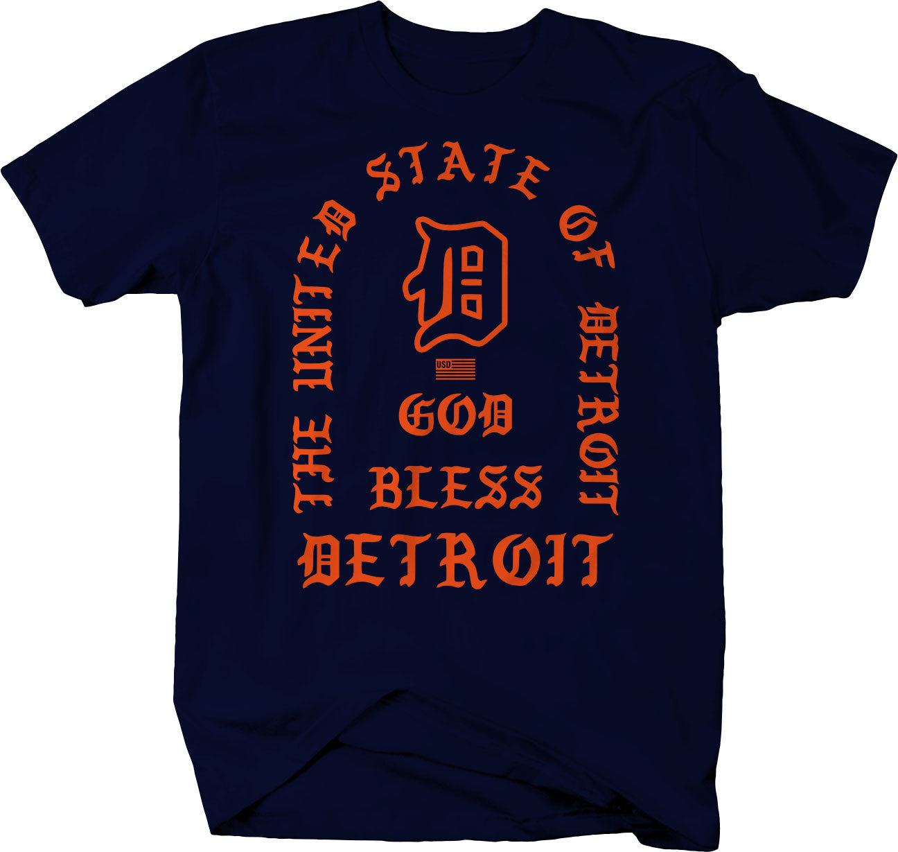 The UNITED STATE of DETROIT GOD Bless Detroit #1 - Detroit unity 313 - LARGER SIZES