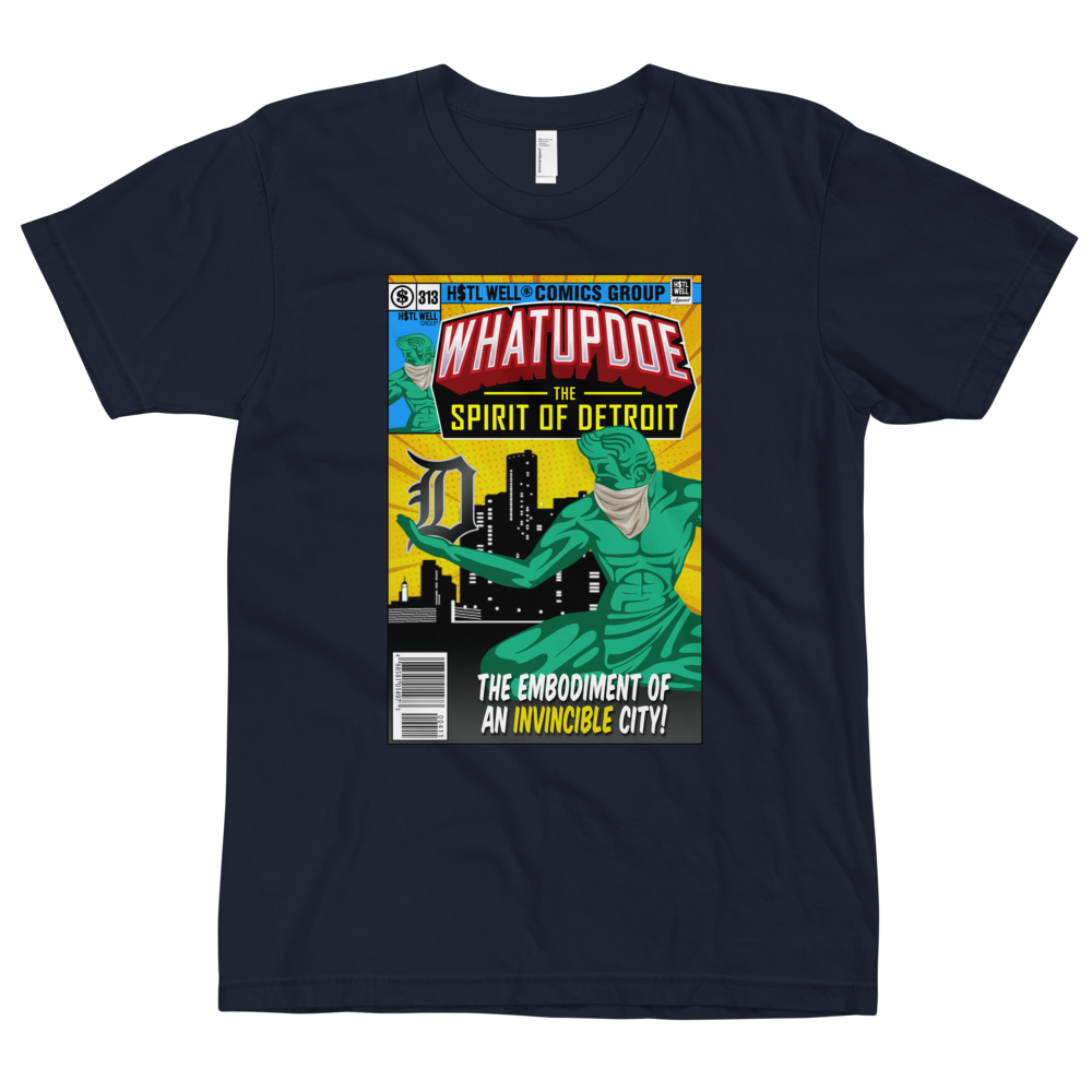 WhatUpDoe The Spirit of Detroit Covid-19 T-shirt