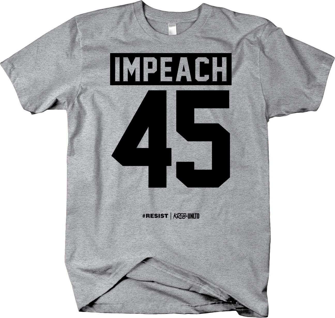 Impeach 45 v2 - Political Protest Anti Trump T-shirt - Larger Sizes