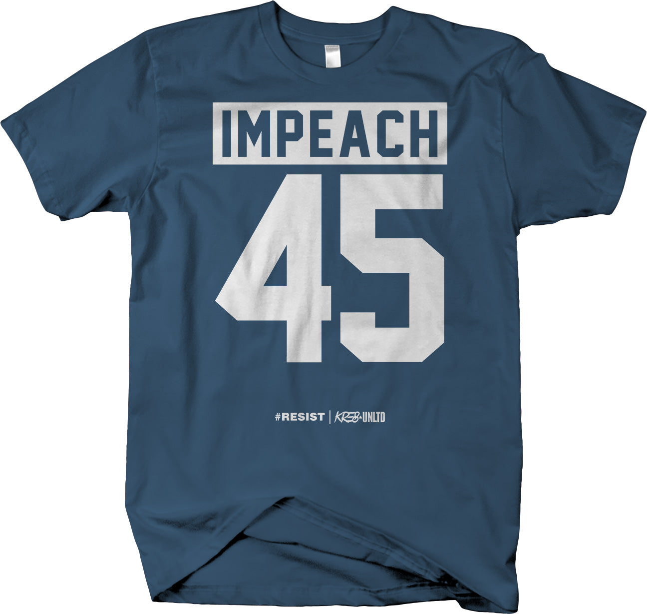 Impeach 45 v2 - Political Protest Anti Trump T-shirt - Larger Sizes