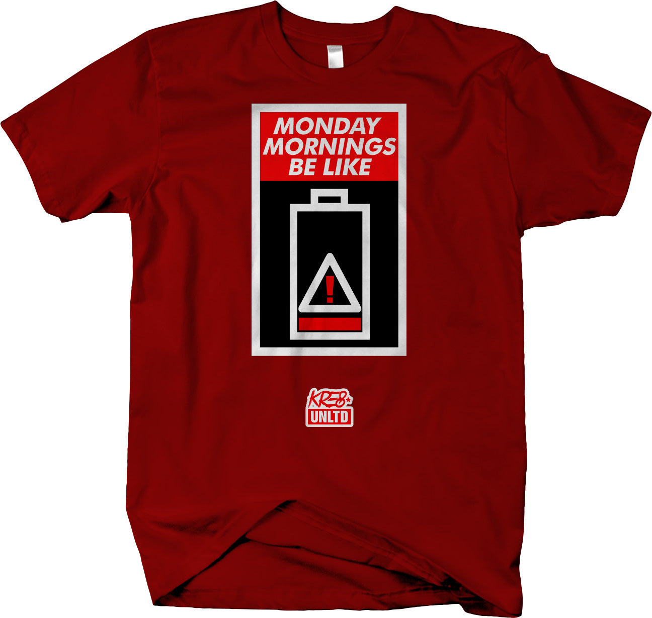Monday Mornings Be Like... Short Sleeve T-shirt - Funny relatable graphic tee - Larger Sizes