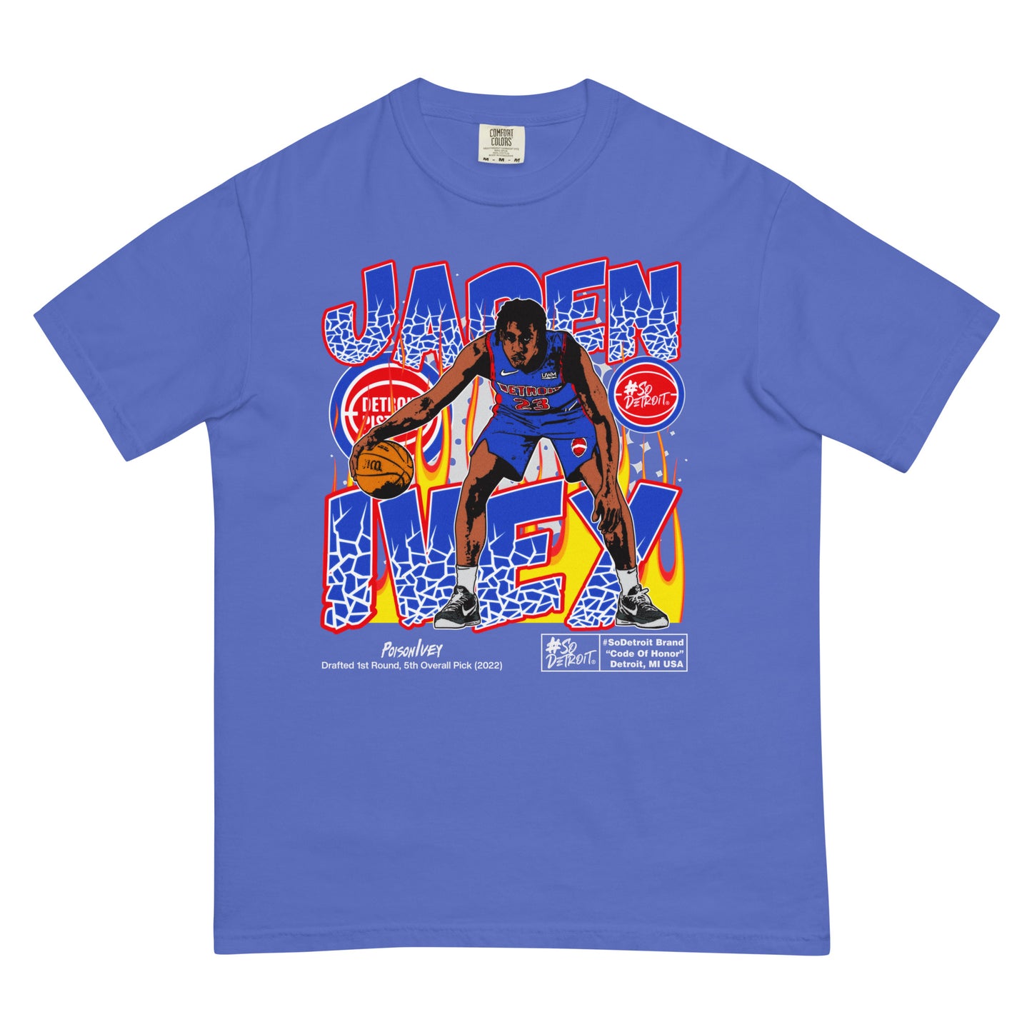 J Ivey "BOOTLEG" Vintage garment-dyed heavyweight t-shirt