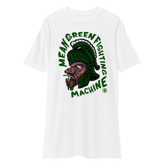 Mean Green Fighting Machine Men’s premium heavyweight tee
