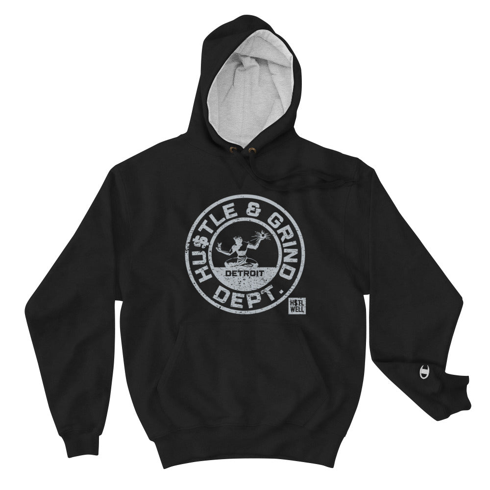 HUSTLE & GRIND DEPT - H$TL WELL X Champion Hoodie (Dark colors)
