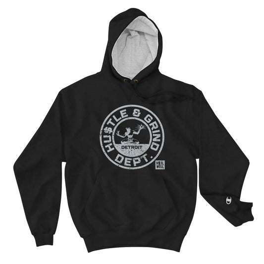 HUSTLE & GRIND DEPT - H$TL WELL X Champion Hoodie (Dark colors)