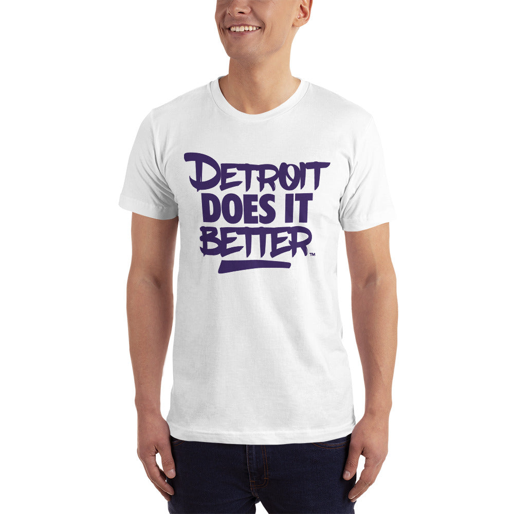 Classic Detroit Does It Better T-Shirt Purple Colorway Jordan Matching