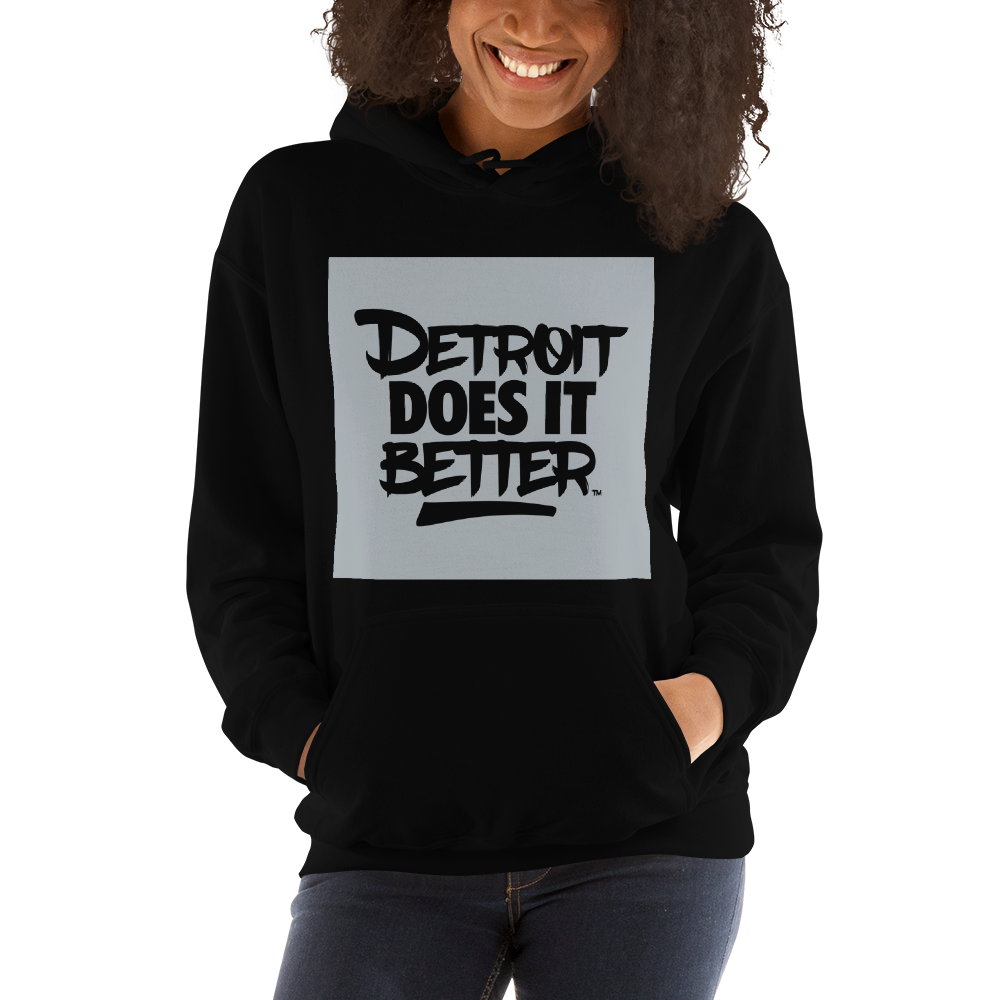 Classic Boxed In Detrot Does It Better Logo Hoodie