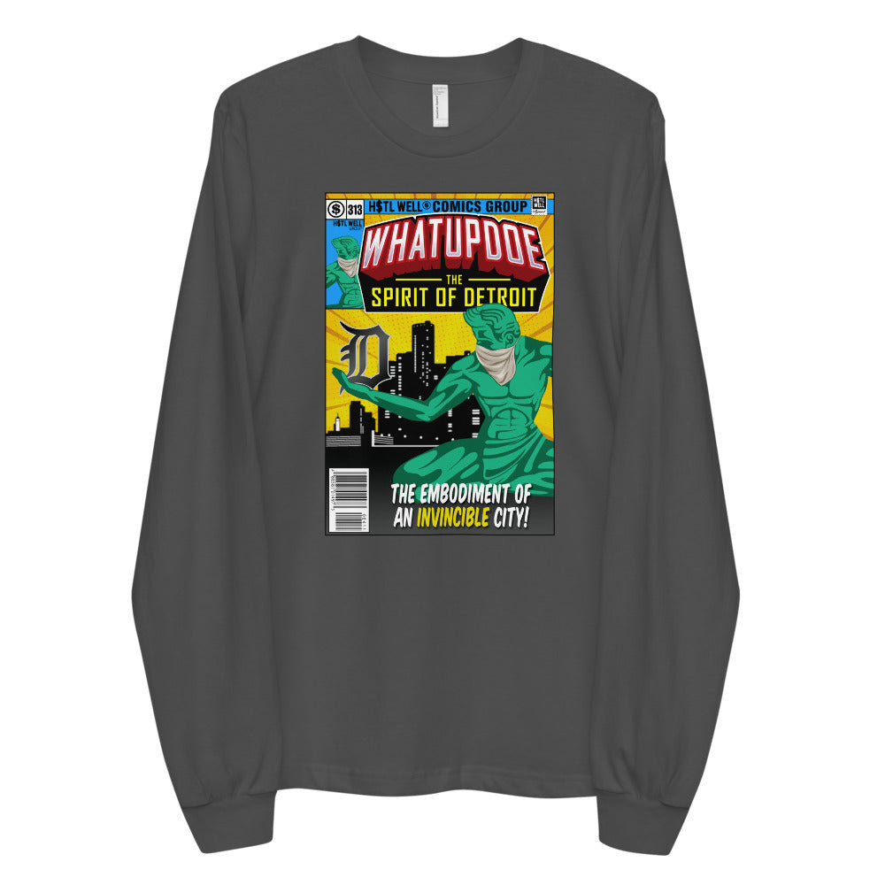 WhatUpDoe The Spirit of Detroit Covid-19 T-shirt Long sleeve t-shirt