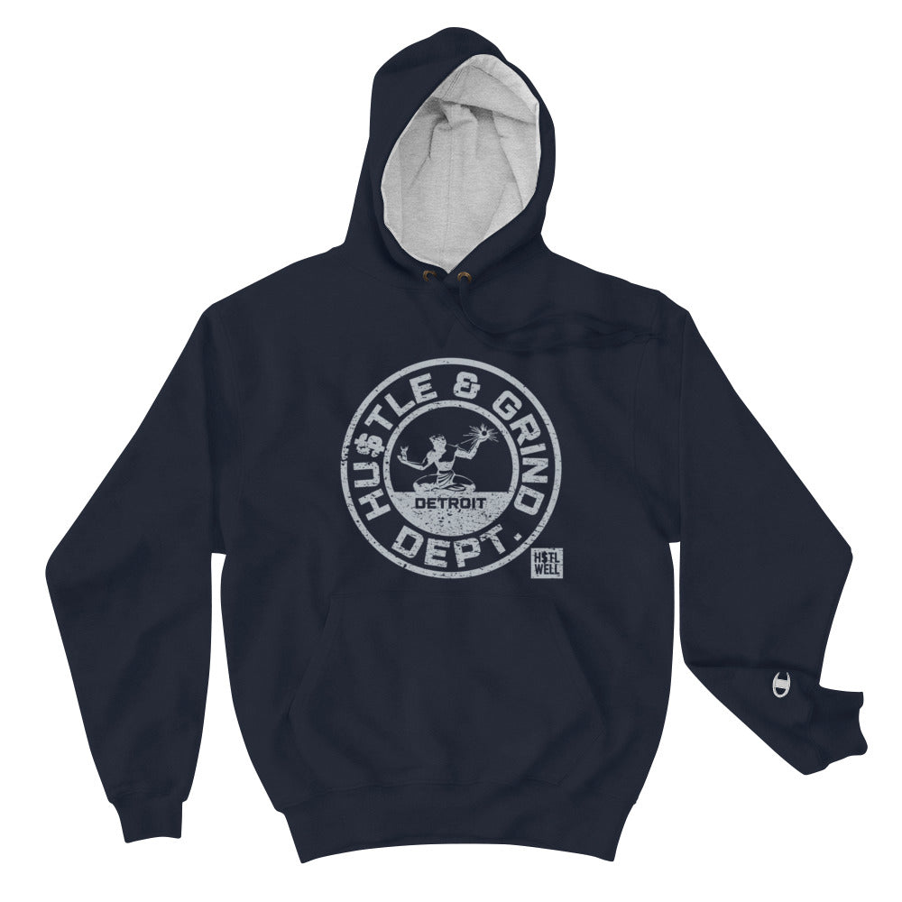 HUSTLE & GRIND DEPT - H$TL WELL X Champion Hoodie (Dark colors)