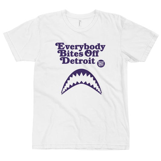 Detroit Influences Culture... Period Short Sleeve T-Shirt Purple Colorway Detroit Does It Better Jordan Matching