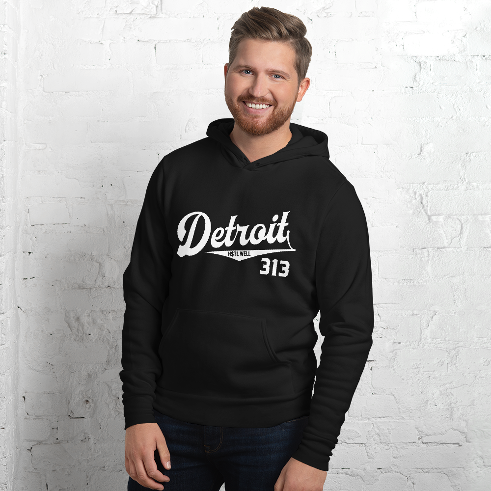 Detroit 313 Vintage Style Hoodie