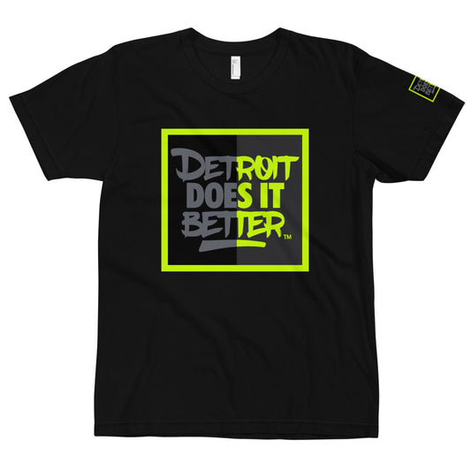 Detroit Does It Better Logo Block NEON Colorway T-Shirt Air Jordan Matching