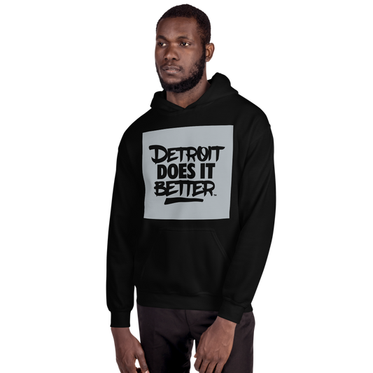 Classic Boxed In Detrot Does It Better Logo Hoodie