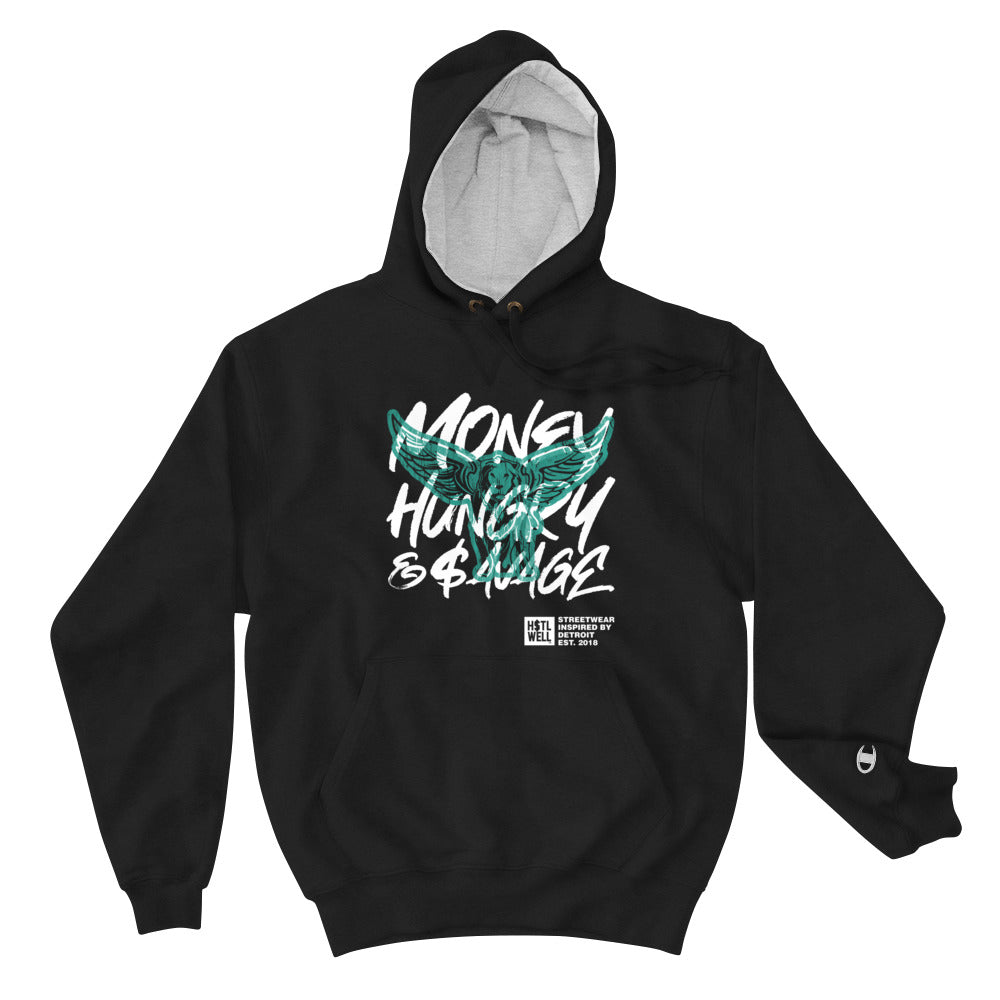 Money Hungry & Savage ( Champion ) Premium Hoodie