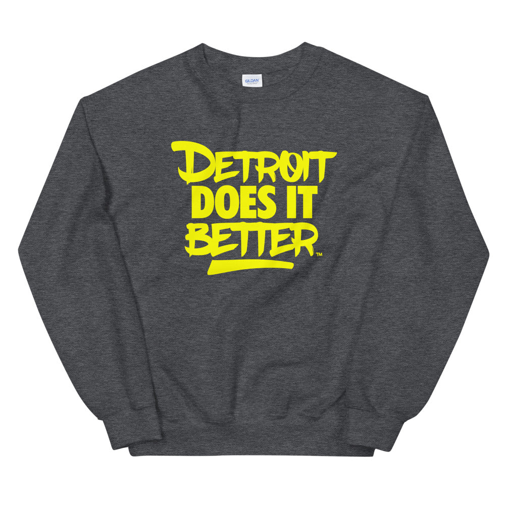 Fall Alternate Colorway Detroit Does It Better Classic Logo Unisex Sweatshirt