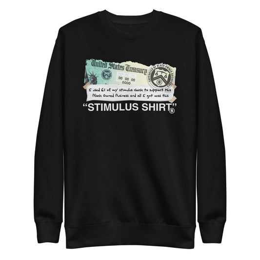 Stimulus Shirt - Supporter of Black Owned Businesses Unisex Fleece Pullover