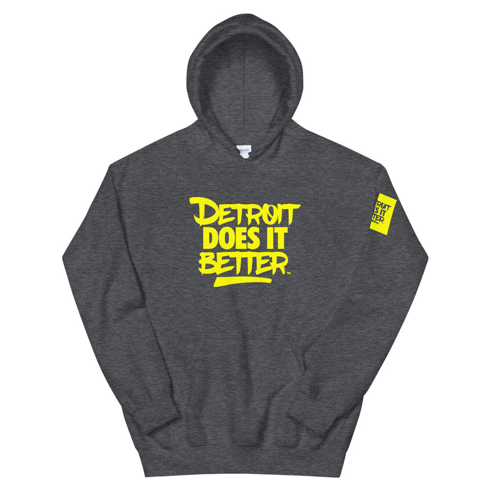 Fall Alternate Colorway Detroit Does It Better Classic Logo Unisex Hoodie