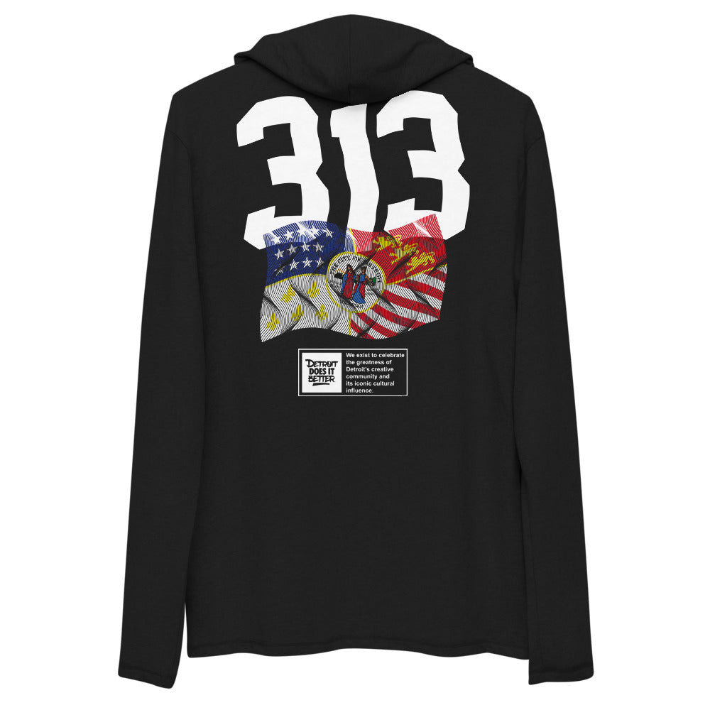 2021 DDIB "313" Day Unisex Lightweight Hoodie