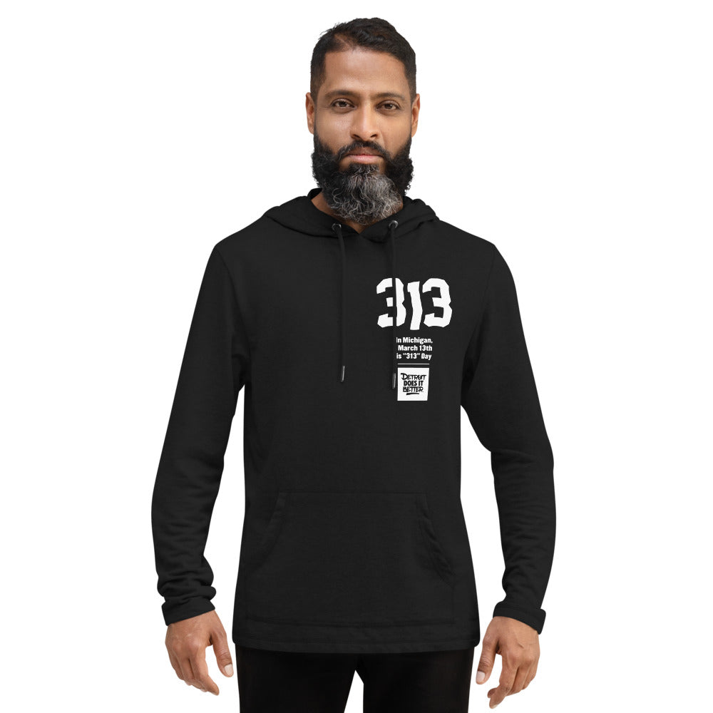 2021 DDIB "313" Day Unisex Lightweight Hoodie