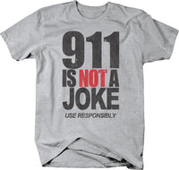 911 Is NOT A Joke - T-shirt - #whitefear