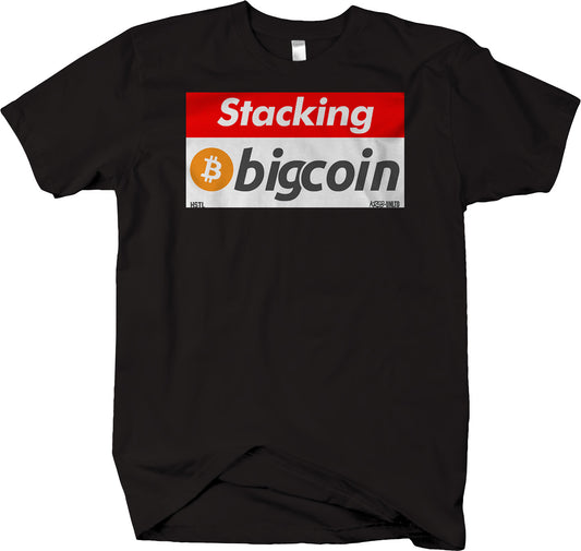 Stacking Big Coin Short Sleeve T-shirt - Hustlin - HSTL Collection Grind or Die - Larger Sizes