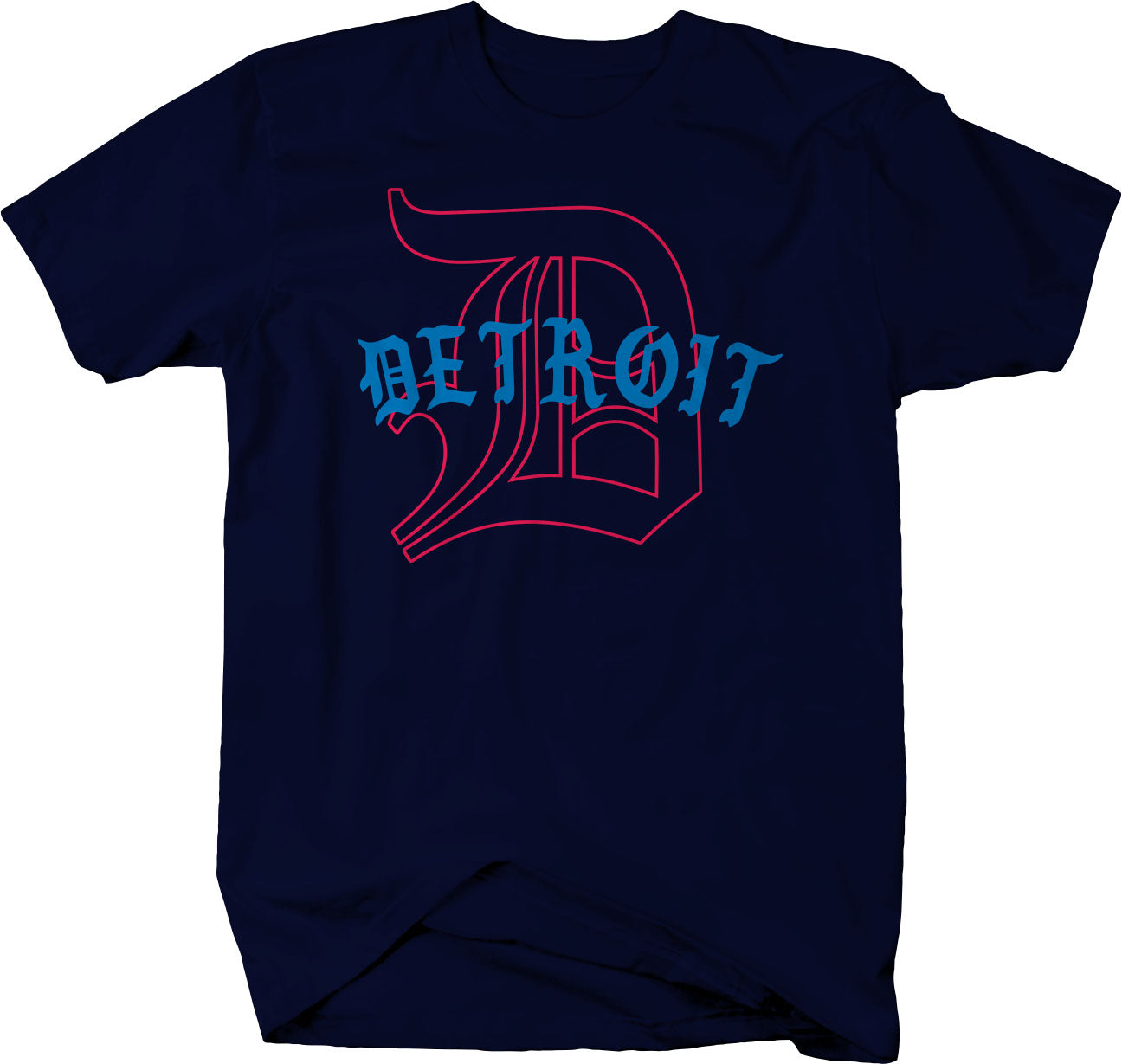 Classic "D" T-shirts The Pro Team Variants - Detroit Sports - LARGER SIZES