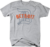 Classic "D" T-shirts The Pro Team Variants - Detroit Sports - LARGER SIZES