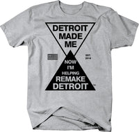 Remake Detroit T-shirt - Detroit Made Me - USD 313 Detroit Love