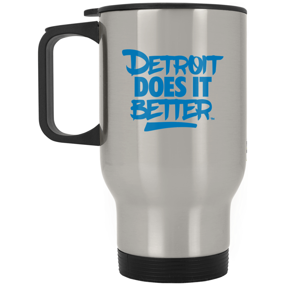 Detroit Does It Better Silver Stainless Travel Mug