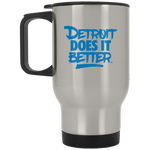 Detroit Does It Better Silver Stainless Travel Mug