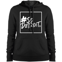 #SoDetroit Ladies' Framed Logo Pullover Hooded Sweatshirt