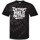 Detroit Does It Better Classic Logo 100% Cotton Tie Dye T-Shirt