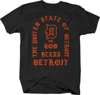 The UNITED STATE of DETROIT GOD Bless Detroit #1 - Detroit unity 313 - LARGER SIZES