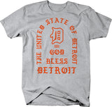 The UNITED STATE of DETROIT GOD Bless Detroit #1 - Detroit unity 313 - LARGER SIZES