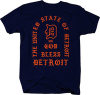The UNITED STATE of DETROIT GOD Bless Detroit #1 - Detroit unity 313 - LARGER SIZES
