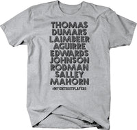 My Detroit Players T-shirt Detroit Pistons Bad Boys Champions - Larger Sizes
