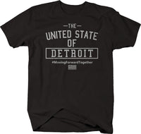 The UNITED STATE of DETROIT Signature t-shirt #1 - Detroit unity 313 - Larger Sizes