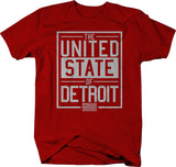 The UNITED STATE of DETROIT Signature t-shirt #2 - Detroit unity 313 - LARGER SIZES
