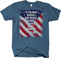 The US Flag Freedom of Speech T-shirt Political Anti-Trump NFL Ban