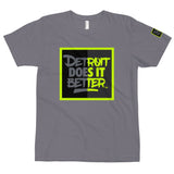 Detroit Does It Better Logo Block NEON Colorway T-Shirt Air Jordan Matching