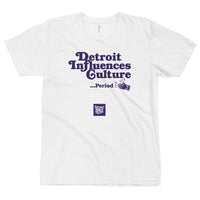 Detroit Influences Culture... Period Short Sleeve T-Shirt Detroit Does It Better Purple Colorway Jordan Matching