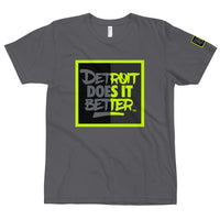 Detroit Does It Better Logo Block NEON Colorway T-Shirt Air Jordan Matching