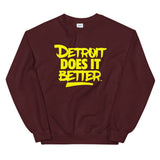 Fall Alternate Colorway Detroit Does It Better Classic Logo Unisex Sweatshirt