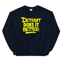 Fall Alternate Colorway Detroit Does It Better Classic Logo Unisex Sweatshirt